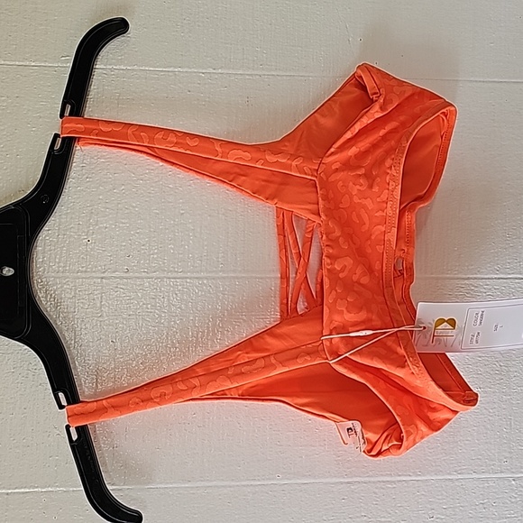 Tini Bikini Swimwear 2 Piece Tangerine Size Large - Picture 5 of 9